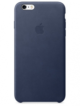 Кожаный чехол для iPhone 6 Plus/6s Plus, тёмно-синий цвет